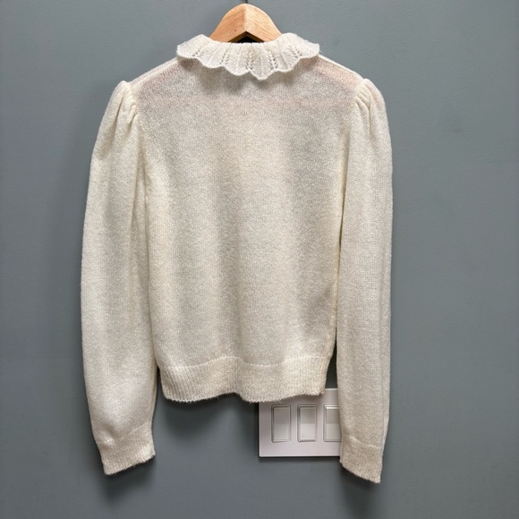 Vintage Victorian Style Sweater in Ivory - Picture 5 of 7